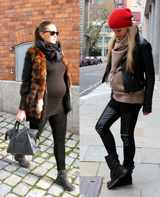 Looks de street style para embarazadas II - Pregnancy street style looks -  TIME FOR FASHION