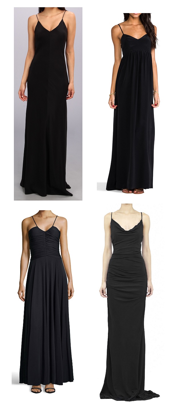 shopping vestido negro largo