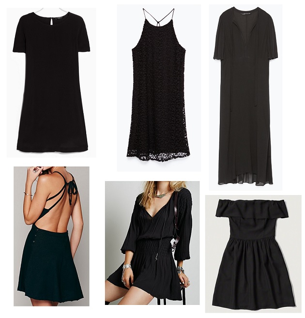 shopping black dresses