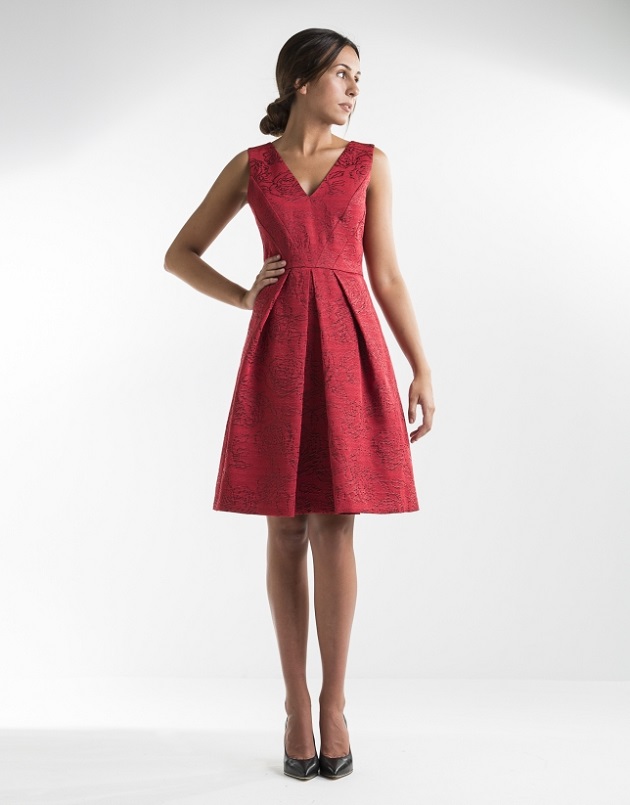 vestido-vuelo-jacquard-rojo