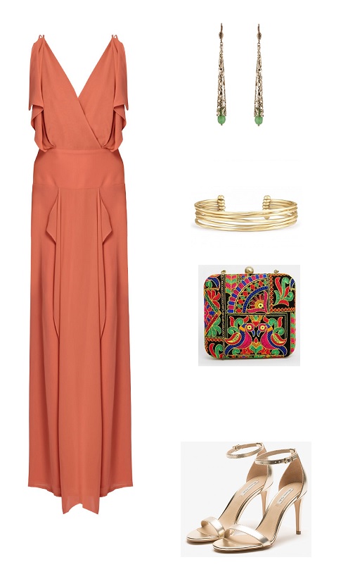 look boda vestido blush